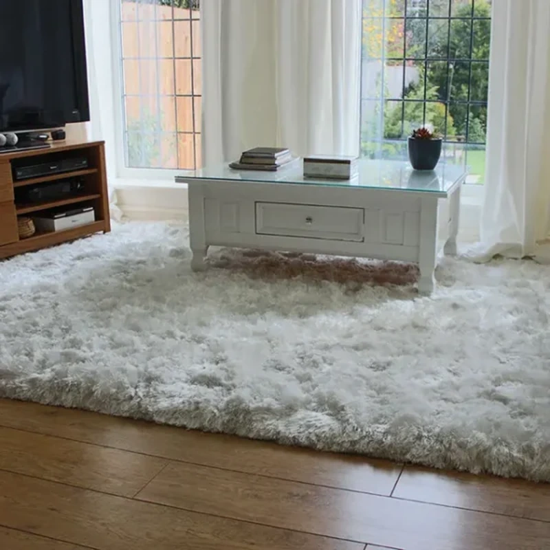Ultra-Thick-Plush-Shaggy-Rug-White